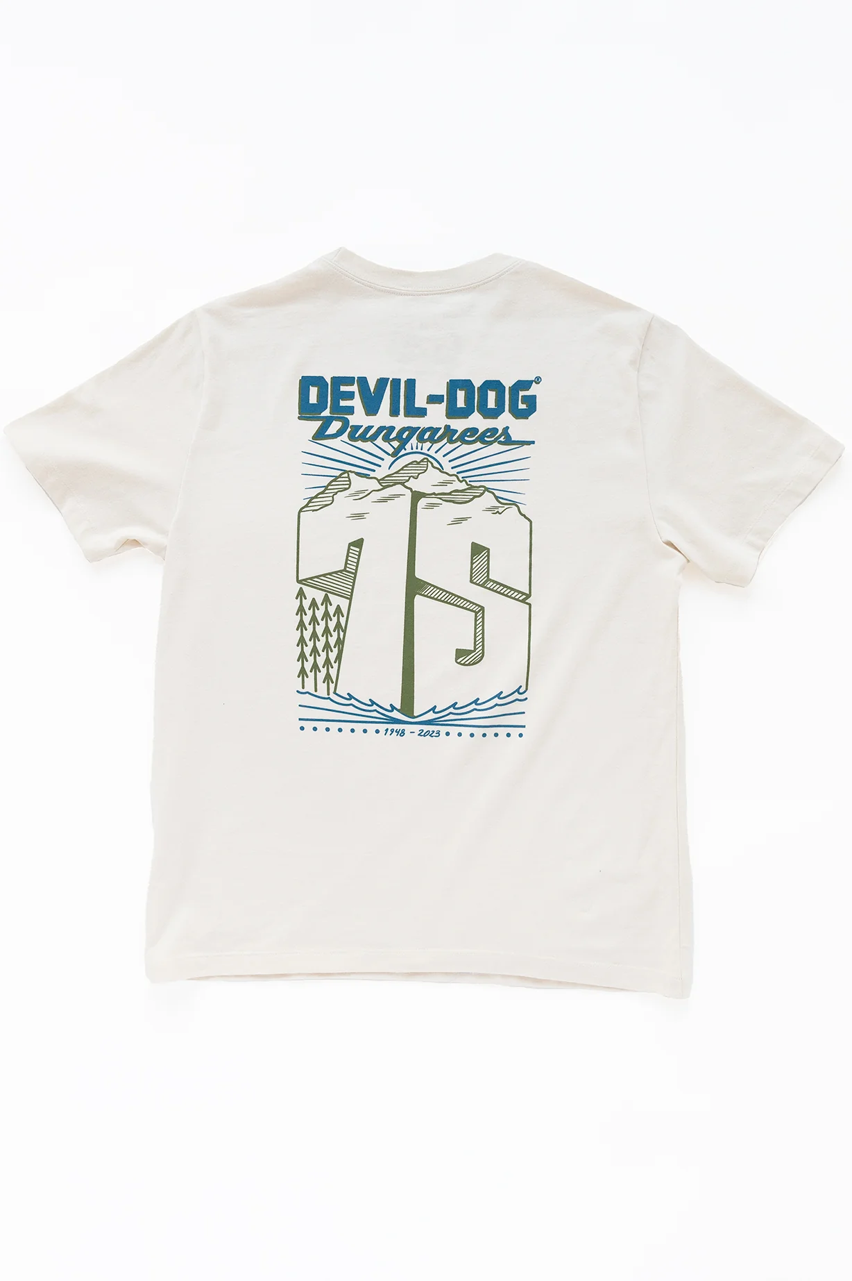 75 Year T-Shirt - Cloud - Image 4