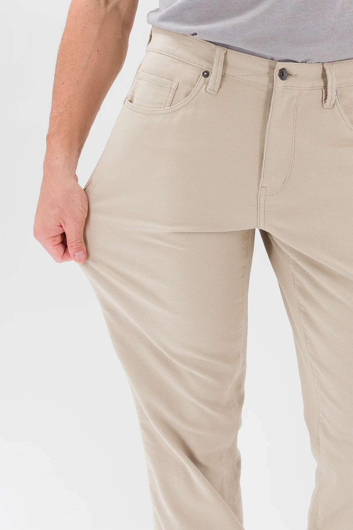 Athletic Comfort Jean - Putty - Image 5