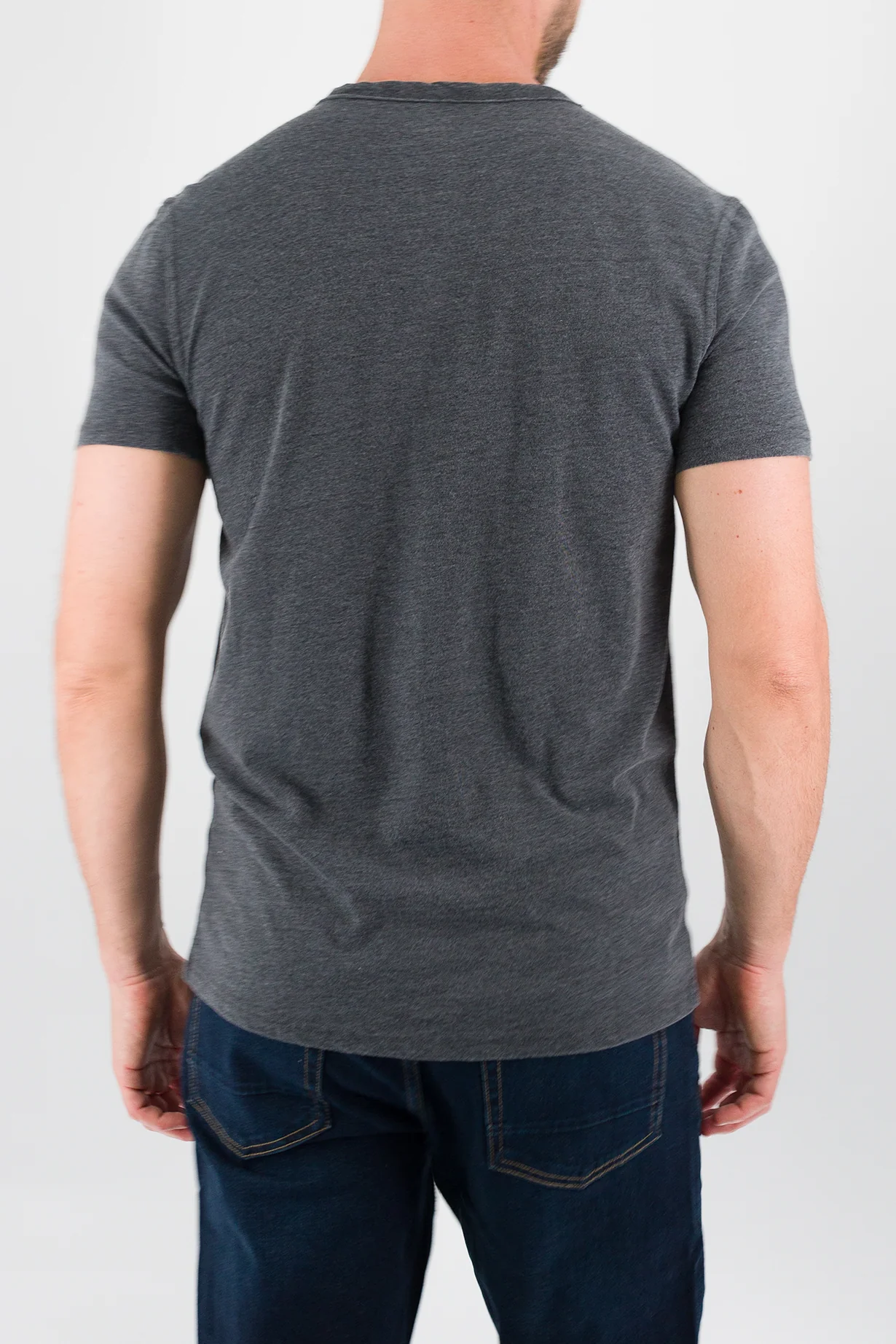 Burnout Henley - Dark Grey Heather - Image 4