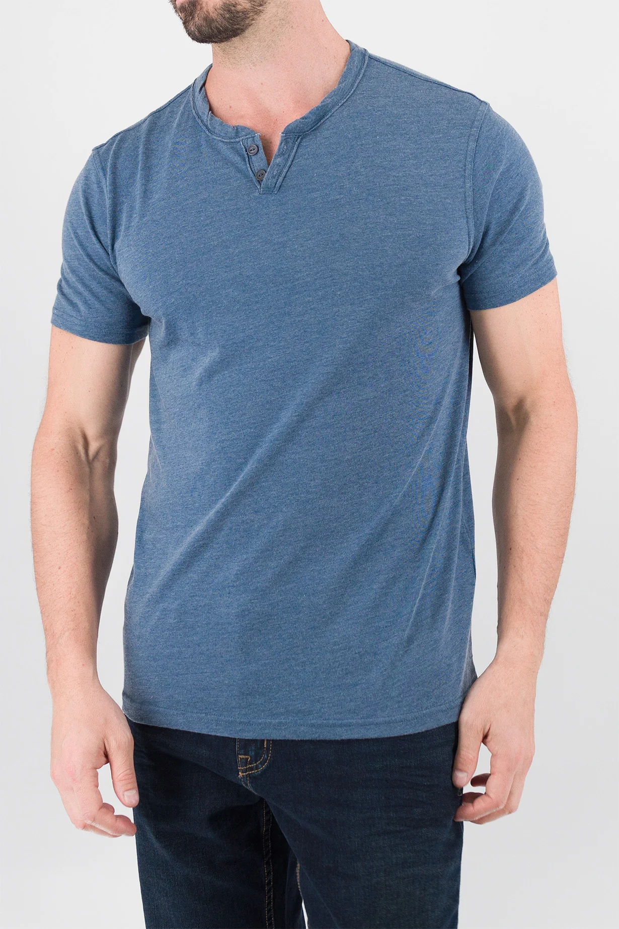 Burnout Henley - Ensign Blue - Image 3