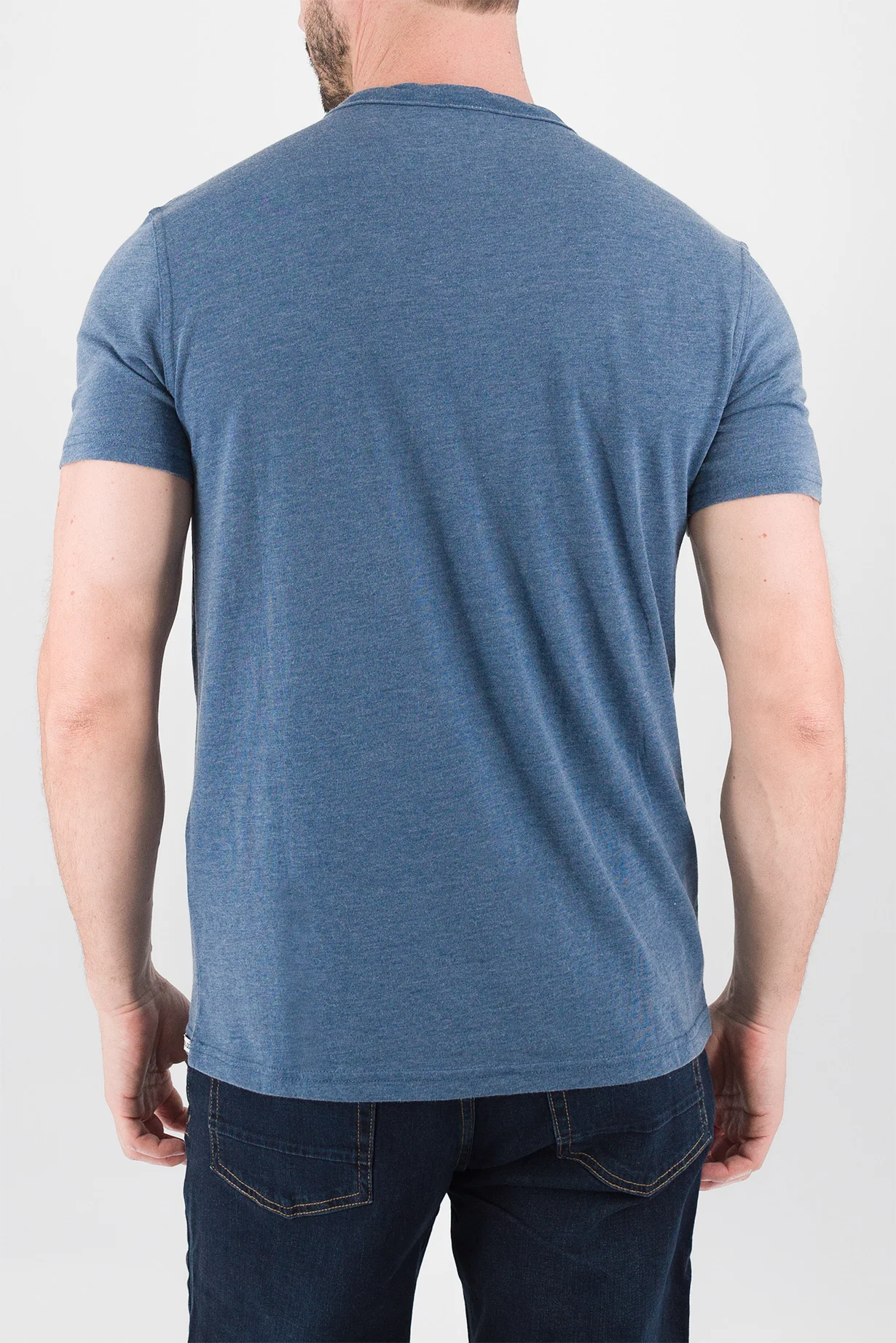 Burnout Henley - Ensign Blue - Image 4