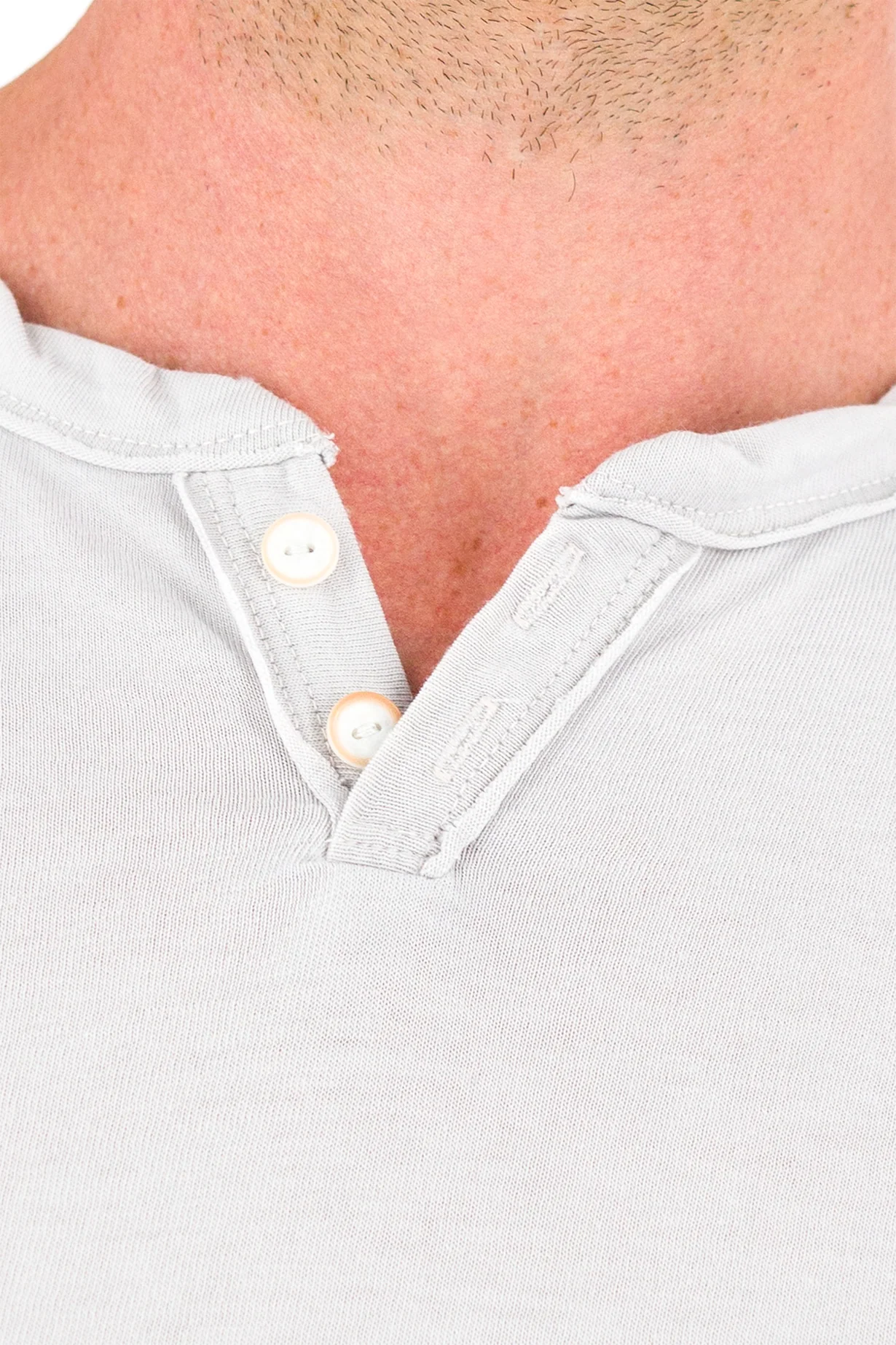 Burnout Henley - Quiet Gray - Image 4