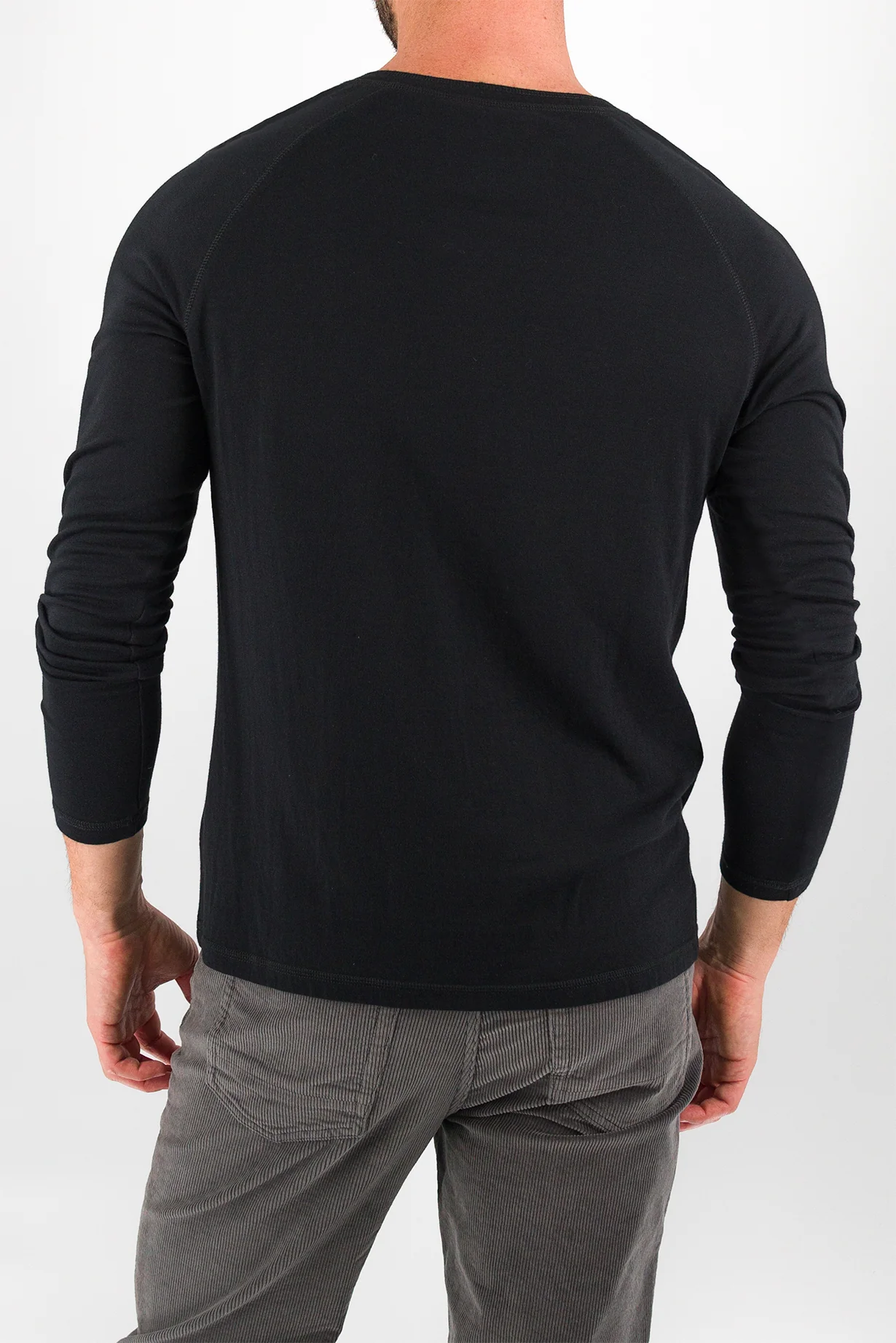 Everyday Henley - Deep Black - Image 3