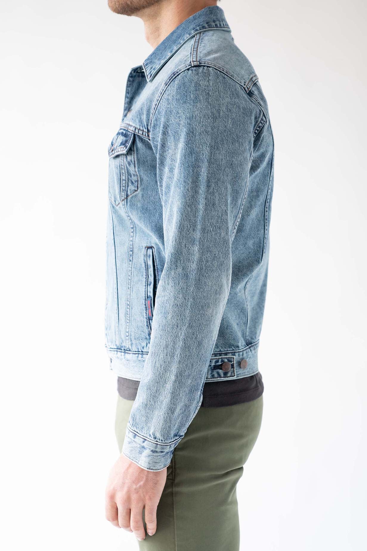 Denim Trucker Jacket - Carroway - Image 4