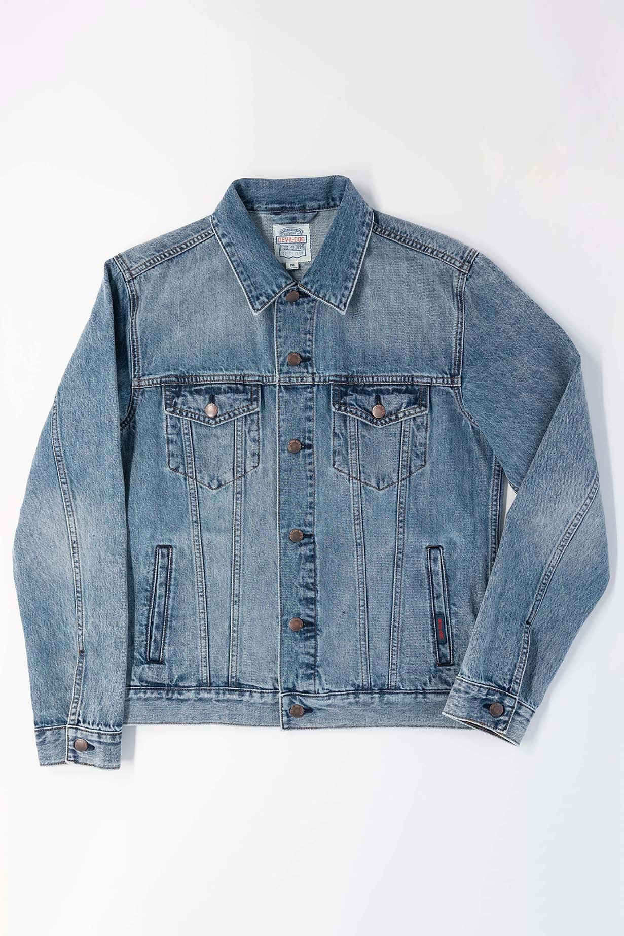 Denim Trucker Jacket - Carroway - Image 6