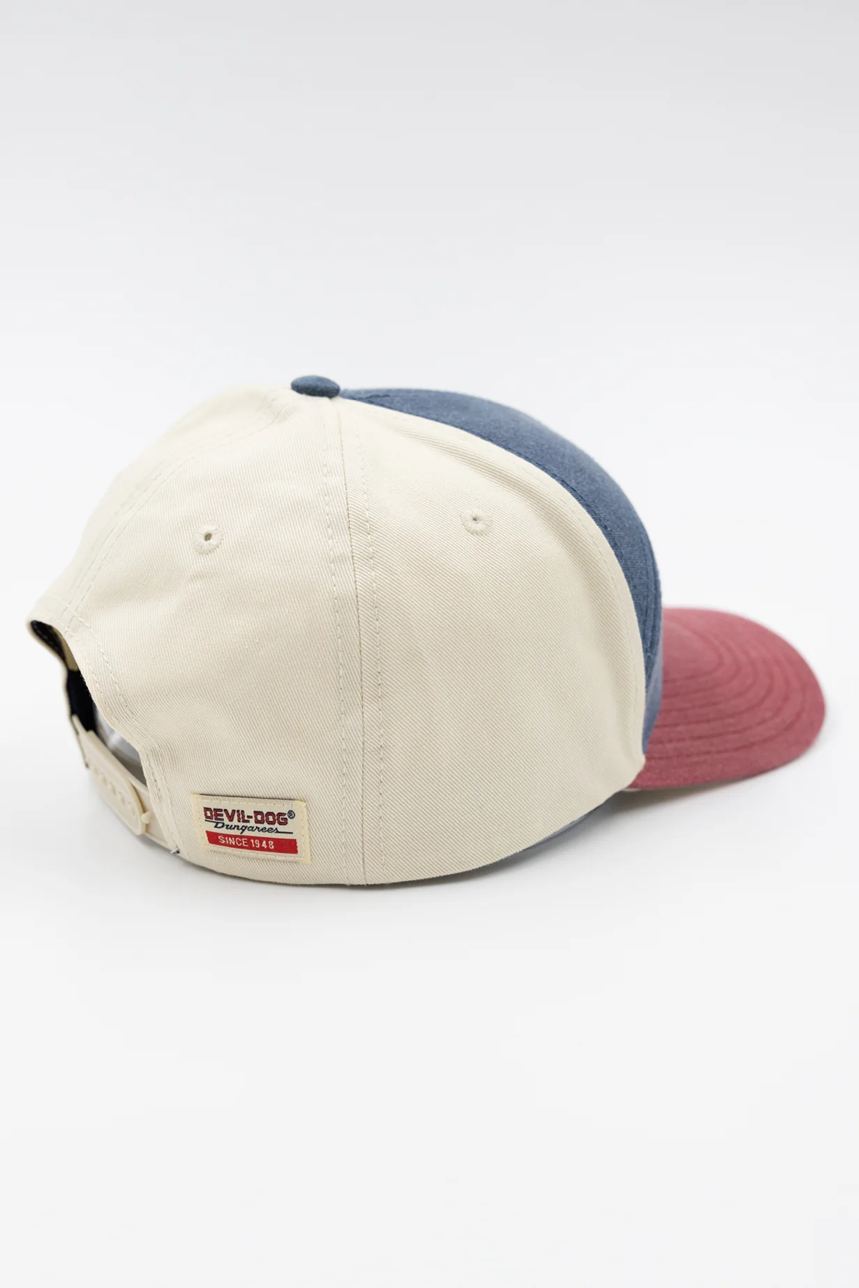 7 Panel Adjustable Cap - Red/Blue Born & Bred - Image 4