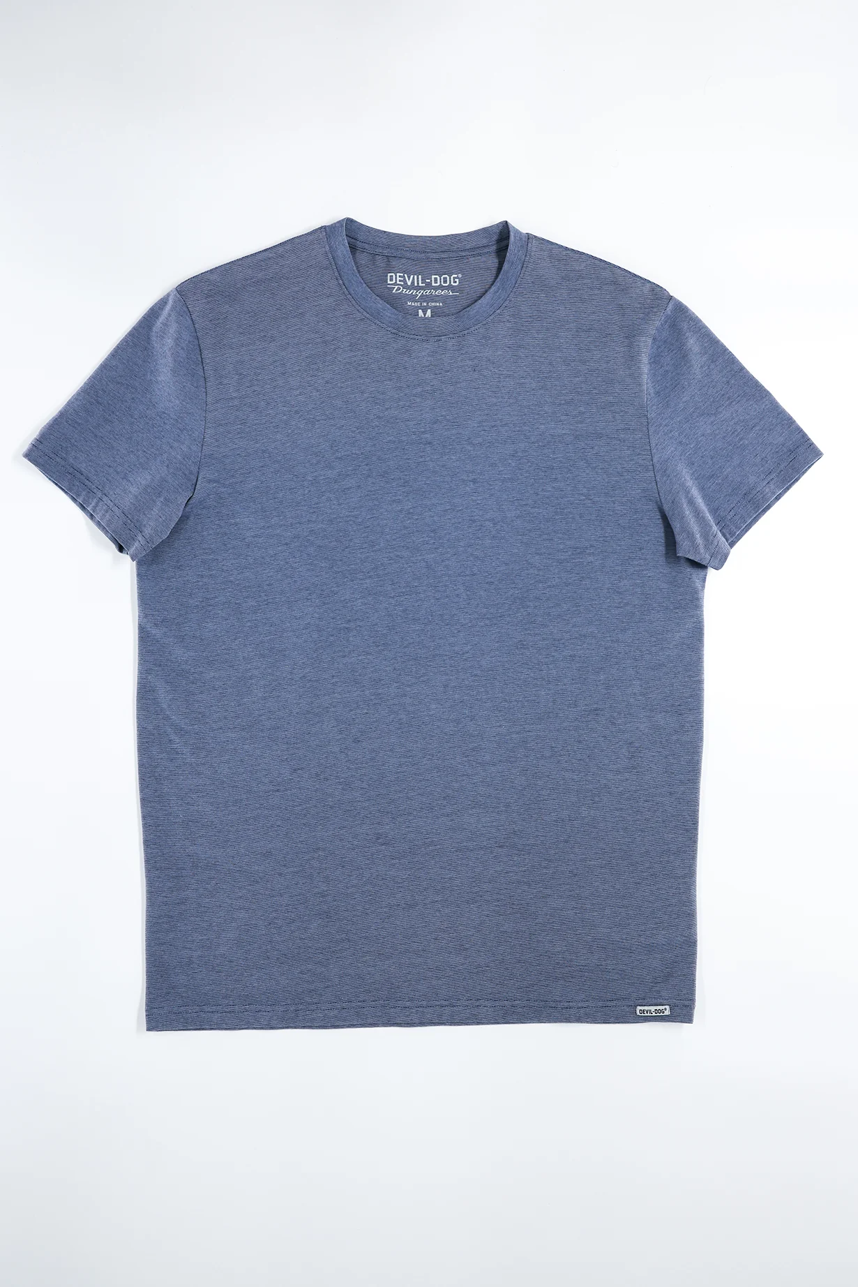 Feeder Stripe Tee - Melange Navy blue - Image 4