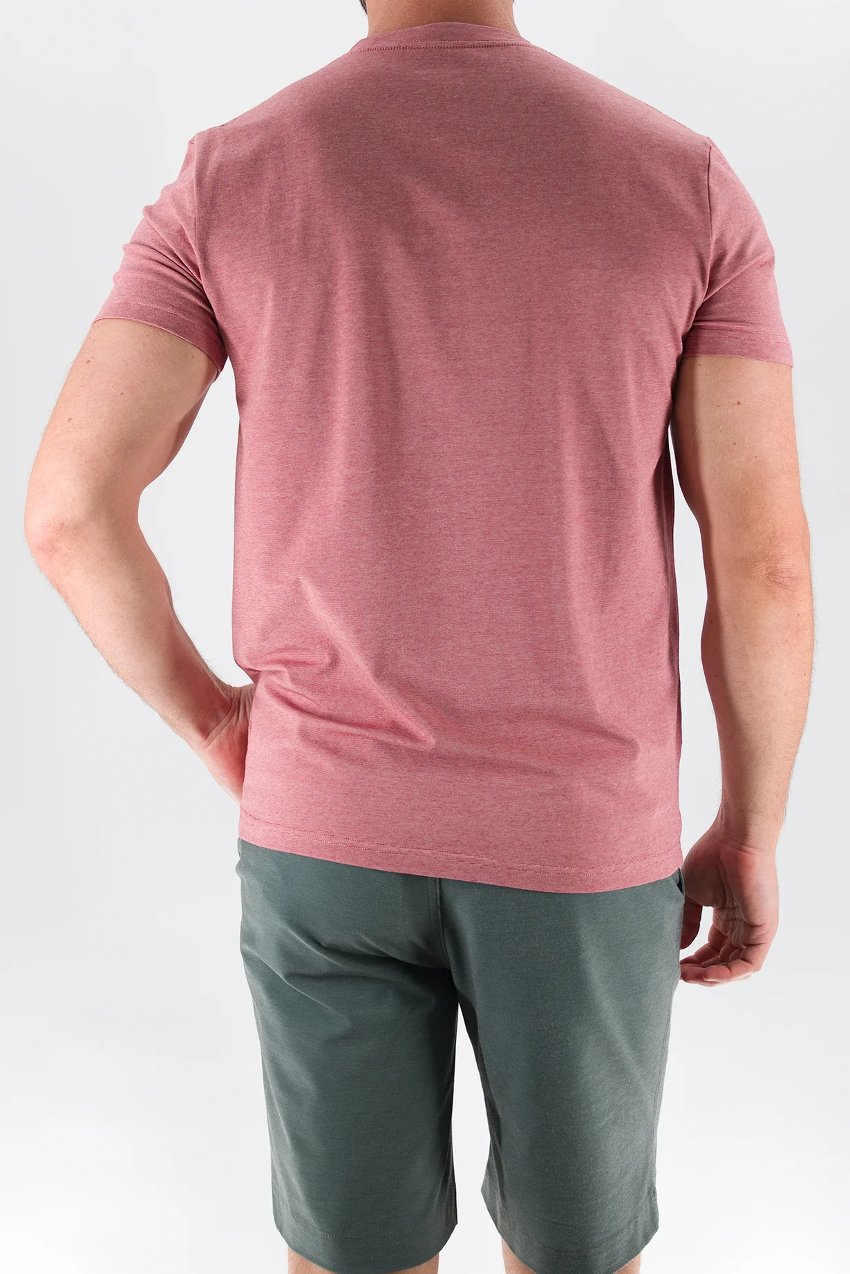 Feeder Stripe Tee - Melange Withered Rose - Image 4