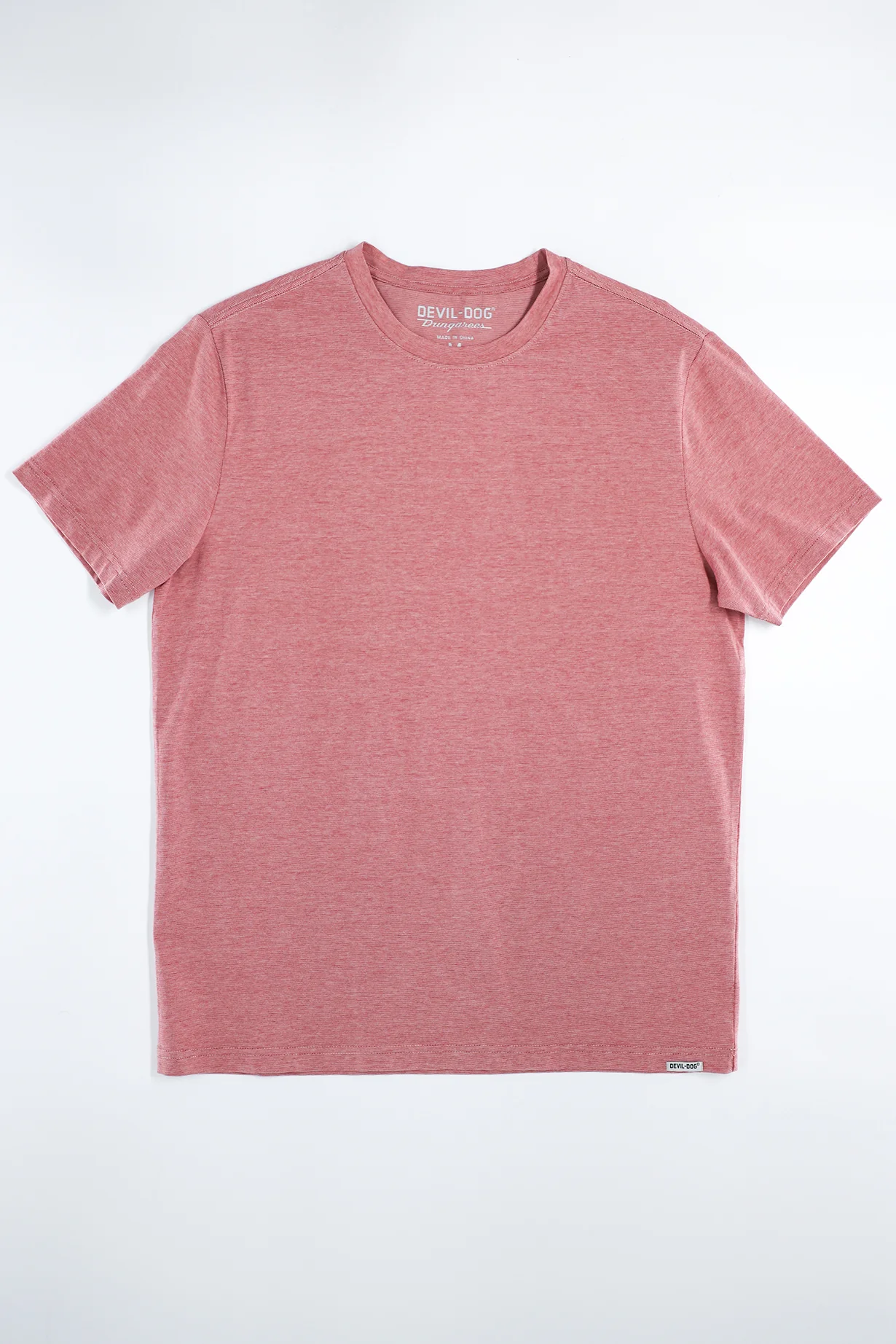 Feeder Stripe Tee - Melange Withered Rose - Image 6
