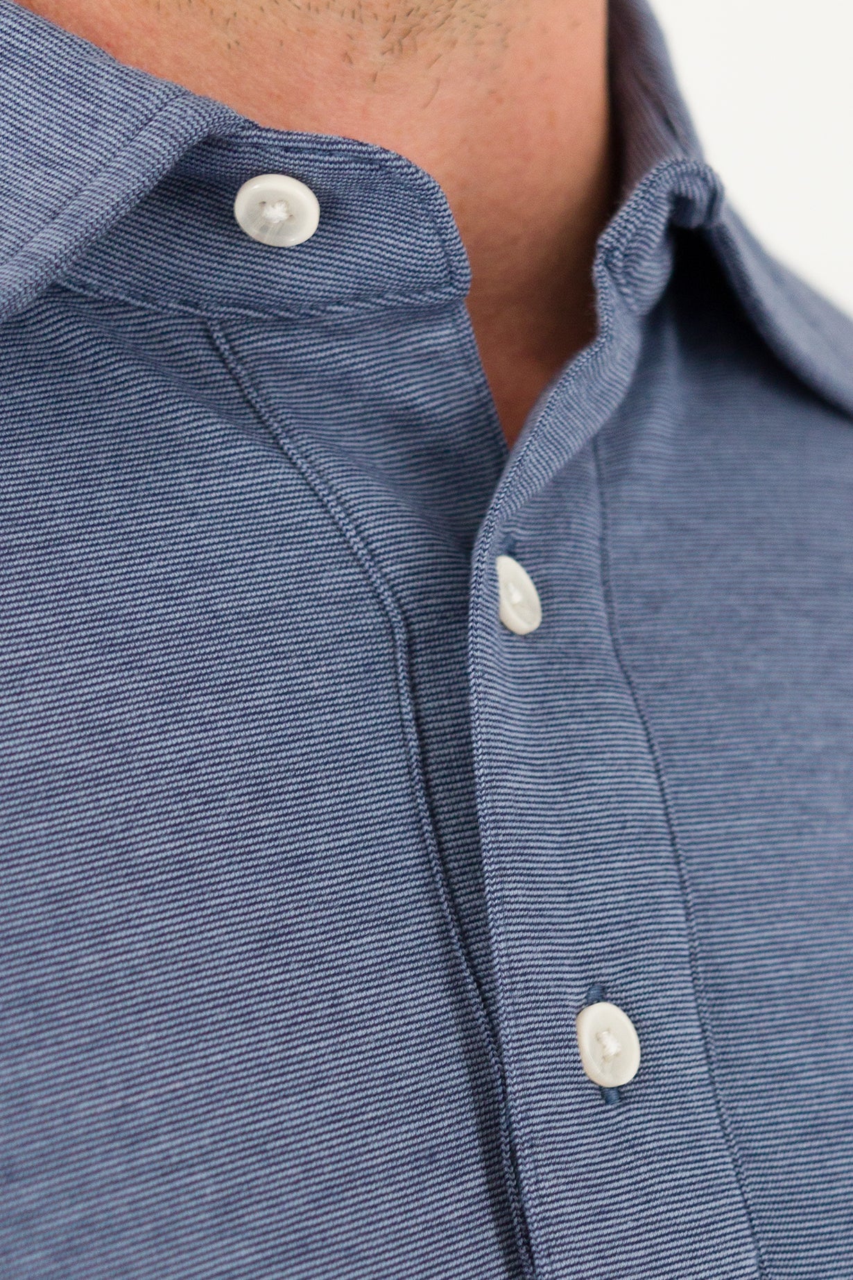 Performance Polo - Melange Navy Blue - Image 3