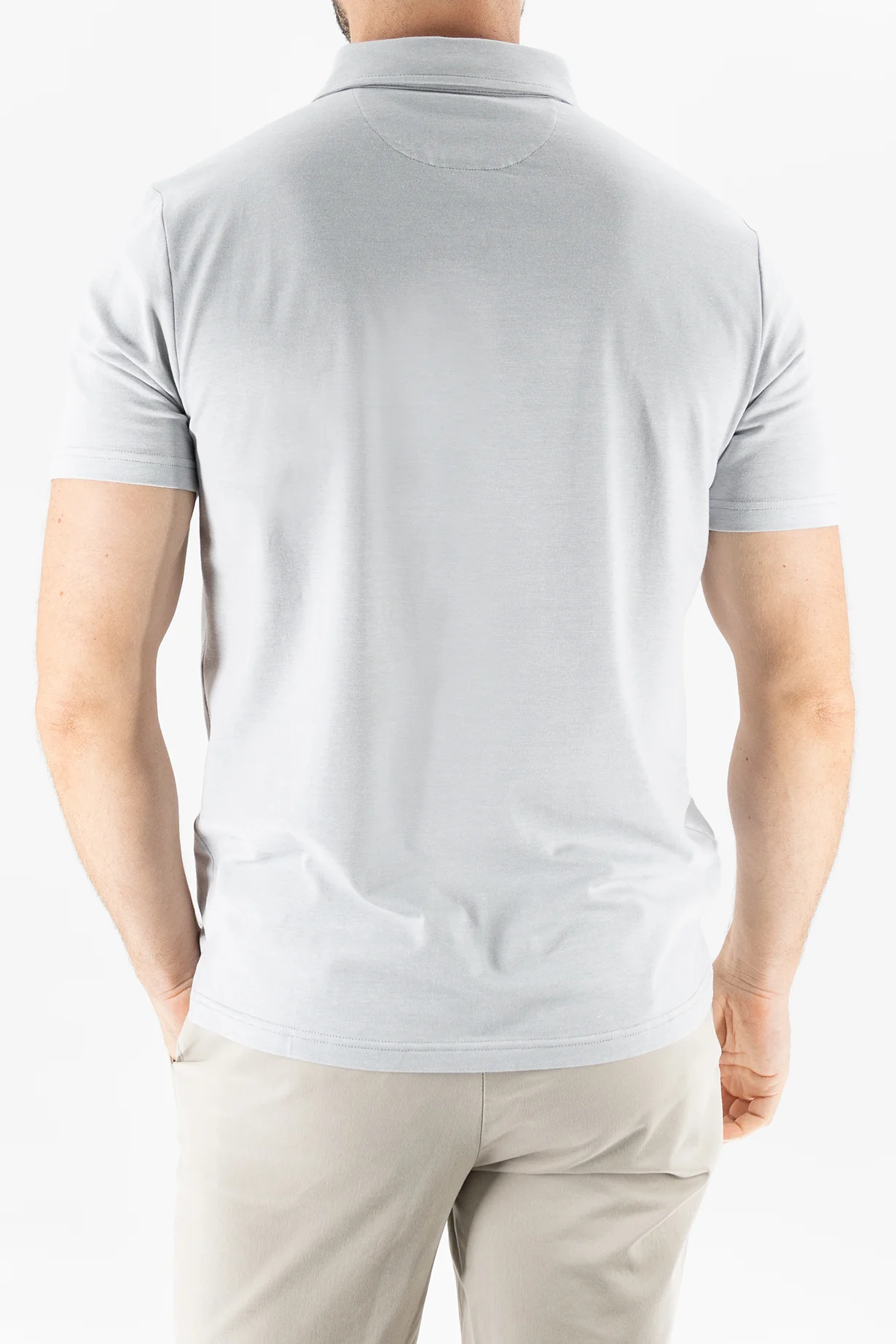 Performance Polo - Melange Quiet Gray - Image 3
