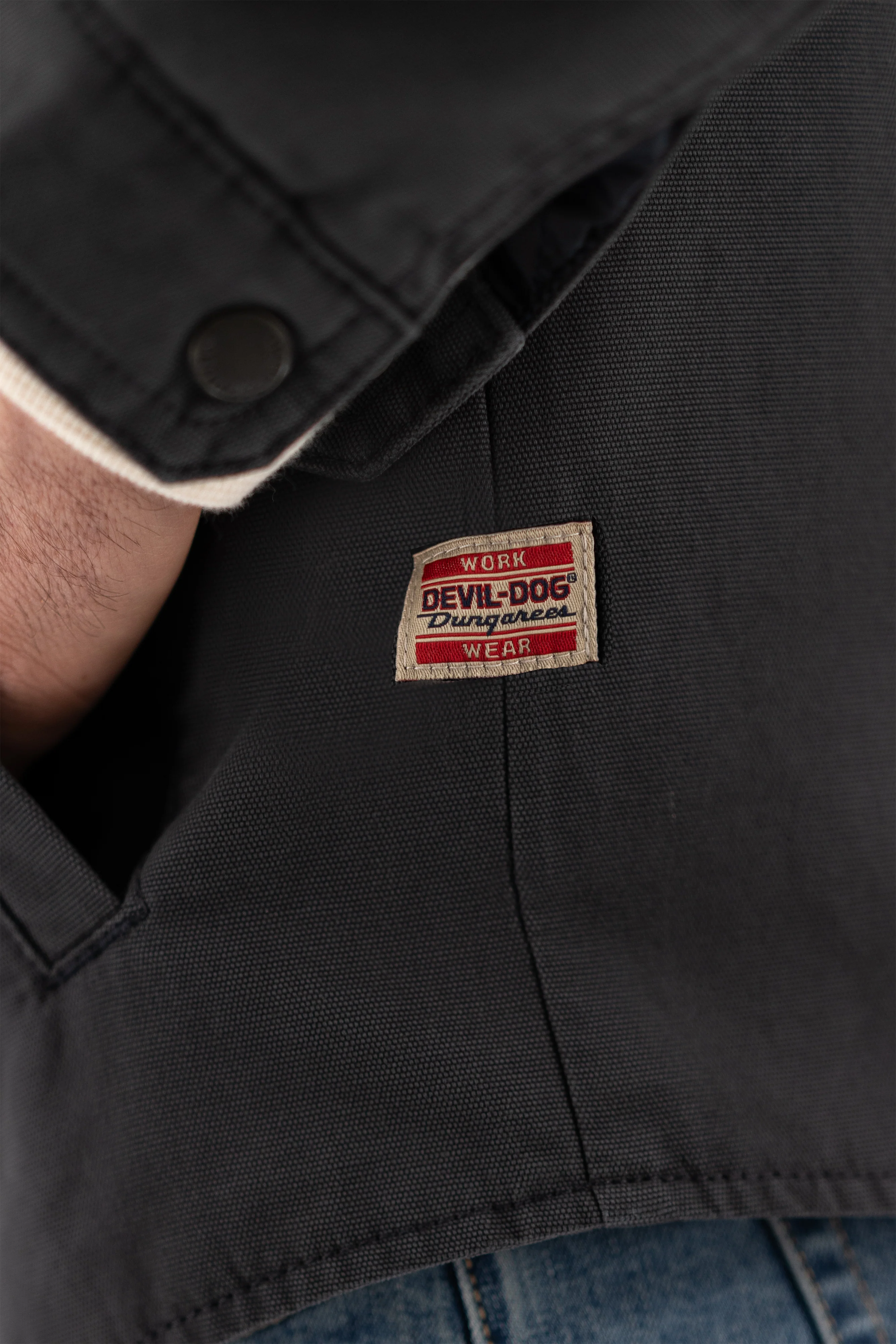 Quilted Deck Jacket - Dark Navy - Image 7