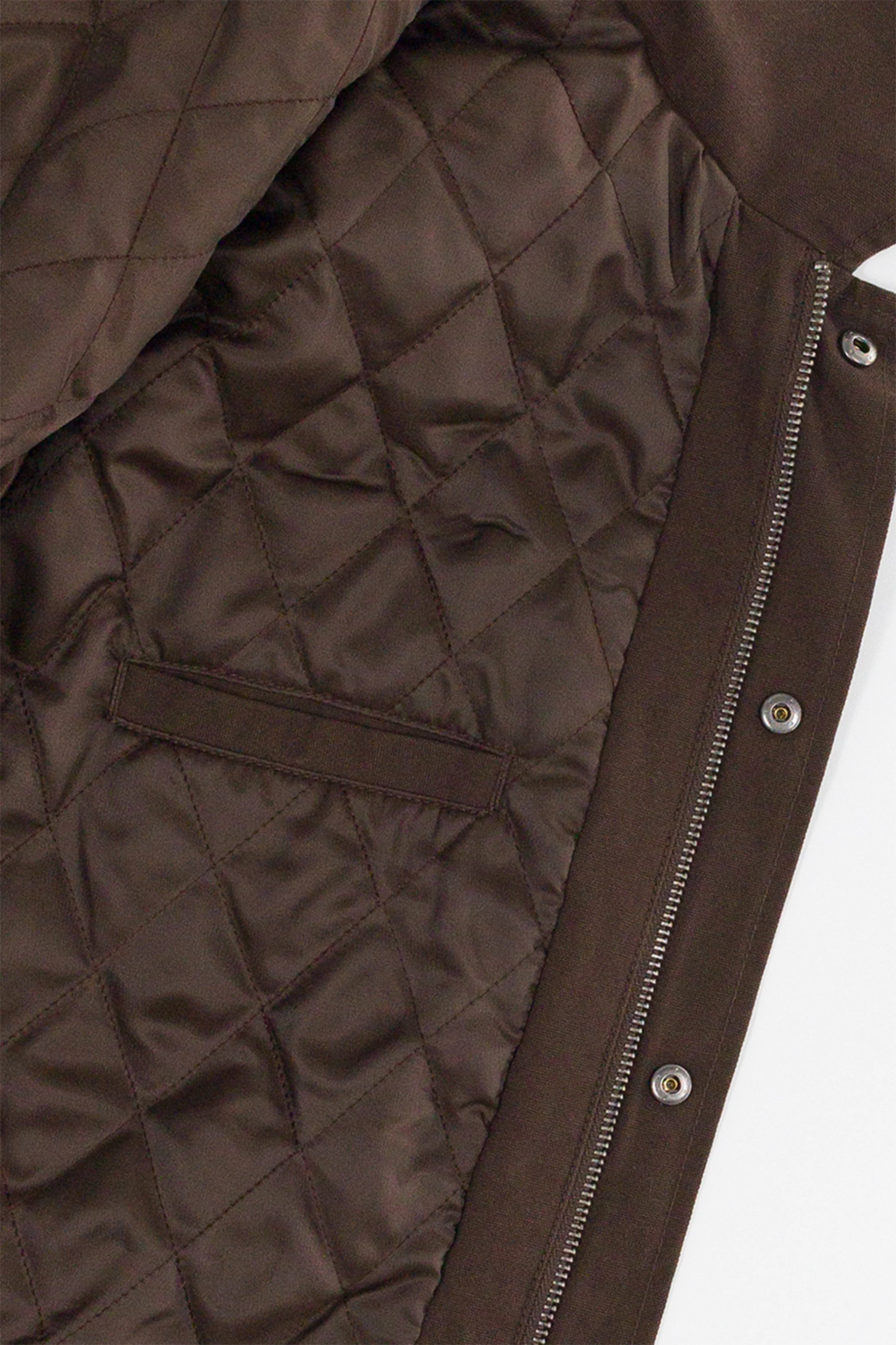 Quilted Deck Jacket - Dark Roast - Image 3