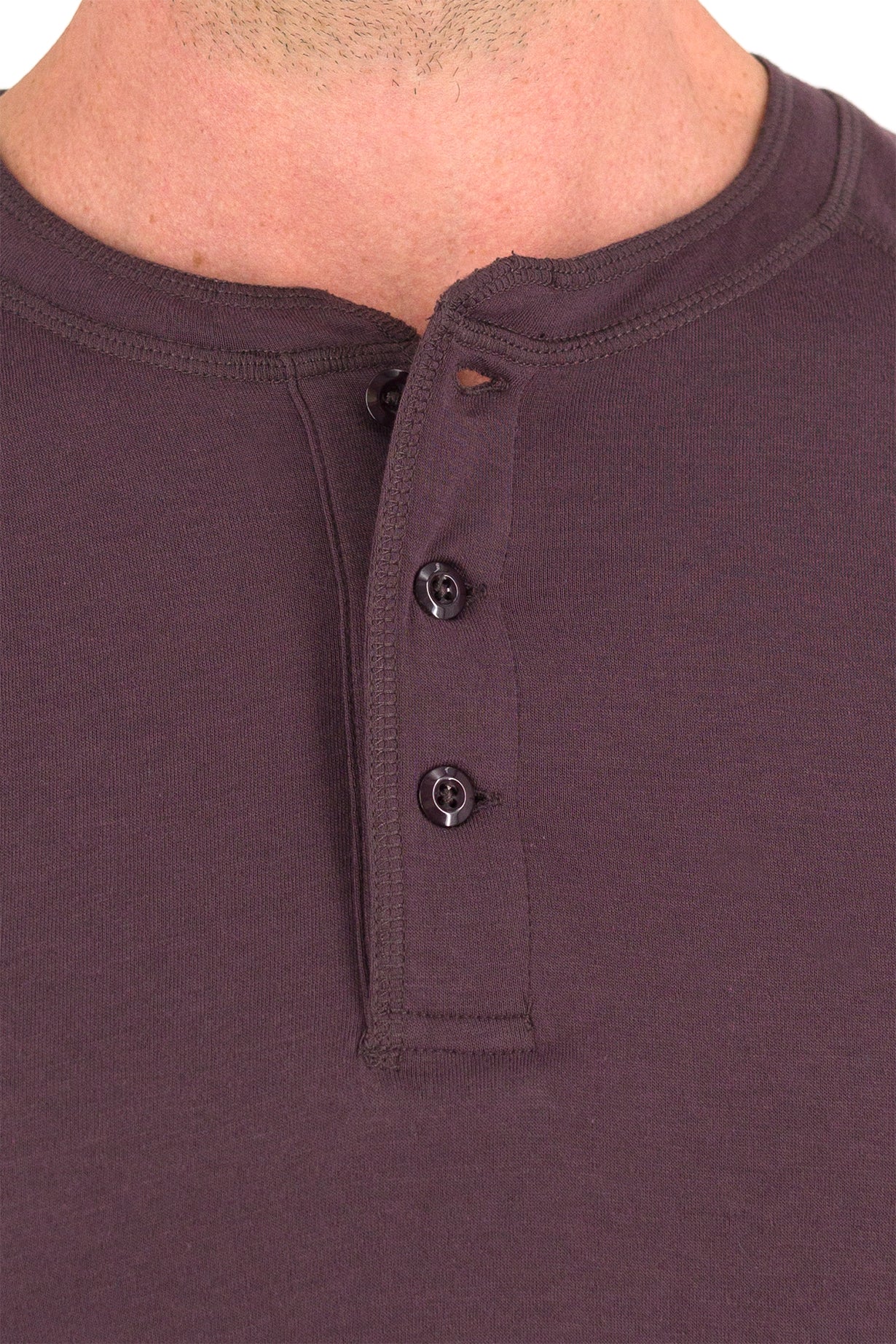 Everyday Henley - Raisin - Image 3