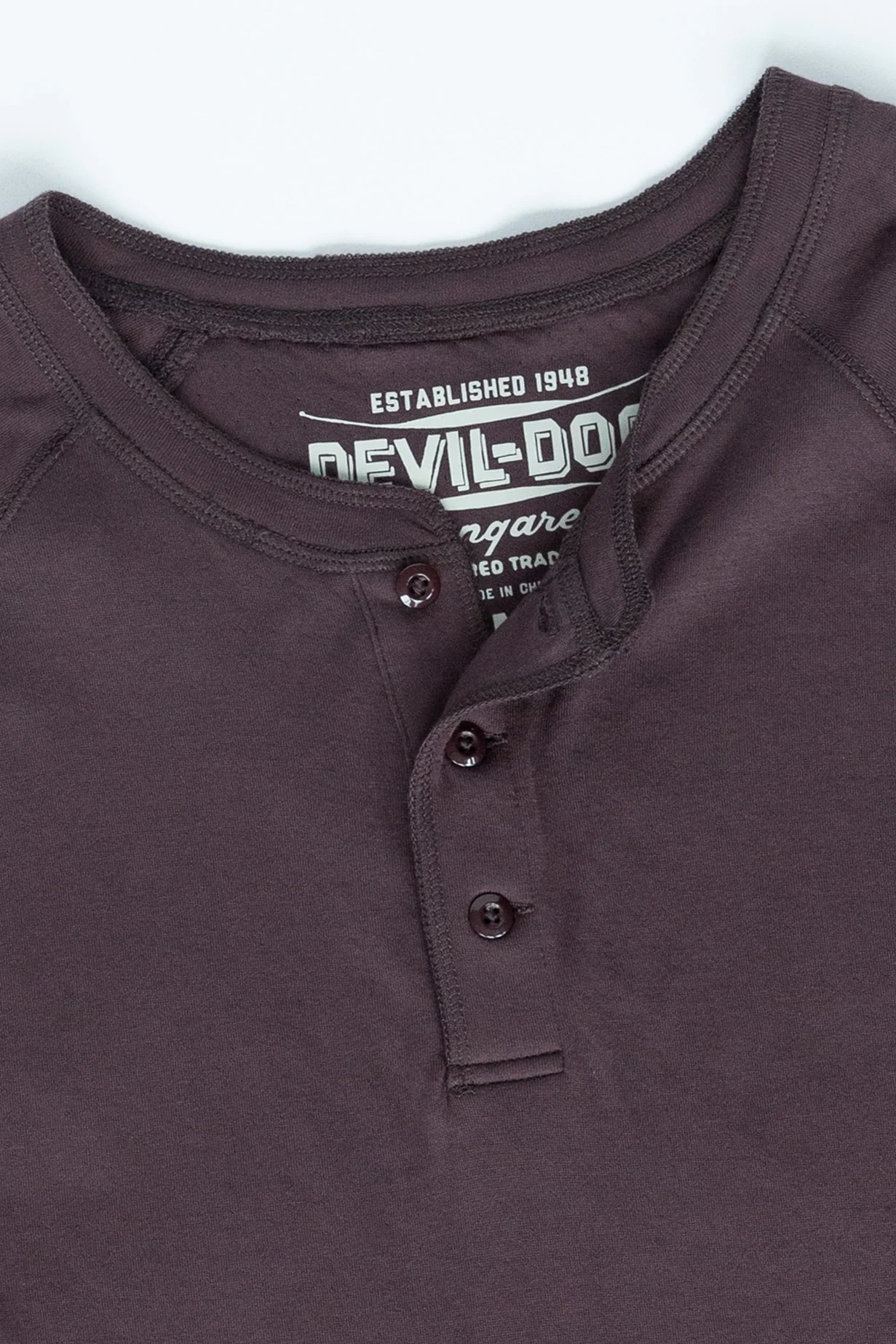 Everyday Henley - Raisin - Image 6