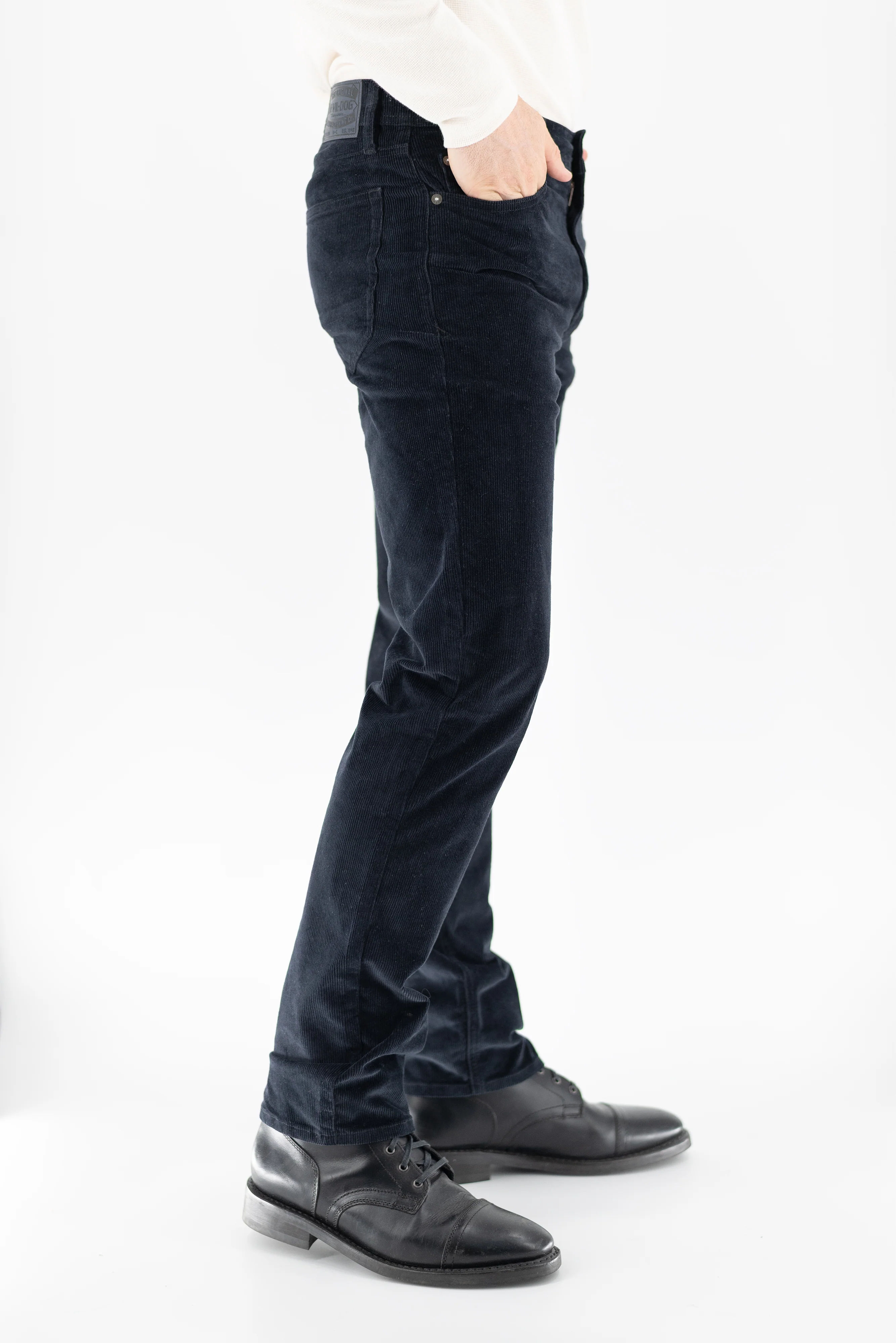 Stretch Corduroy Pant - Black - Image 4