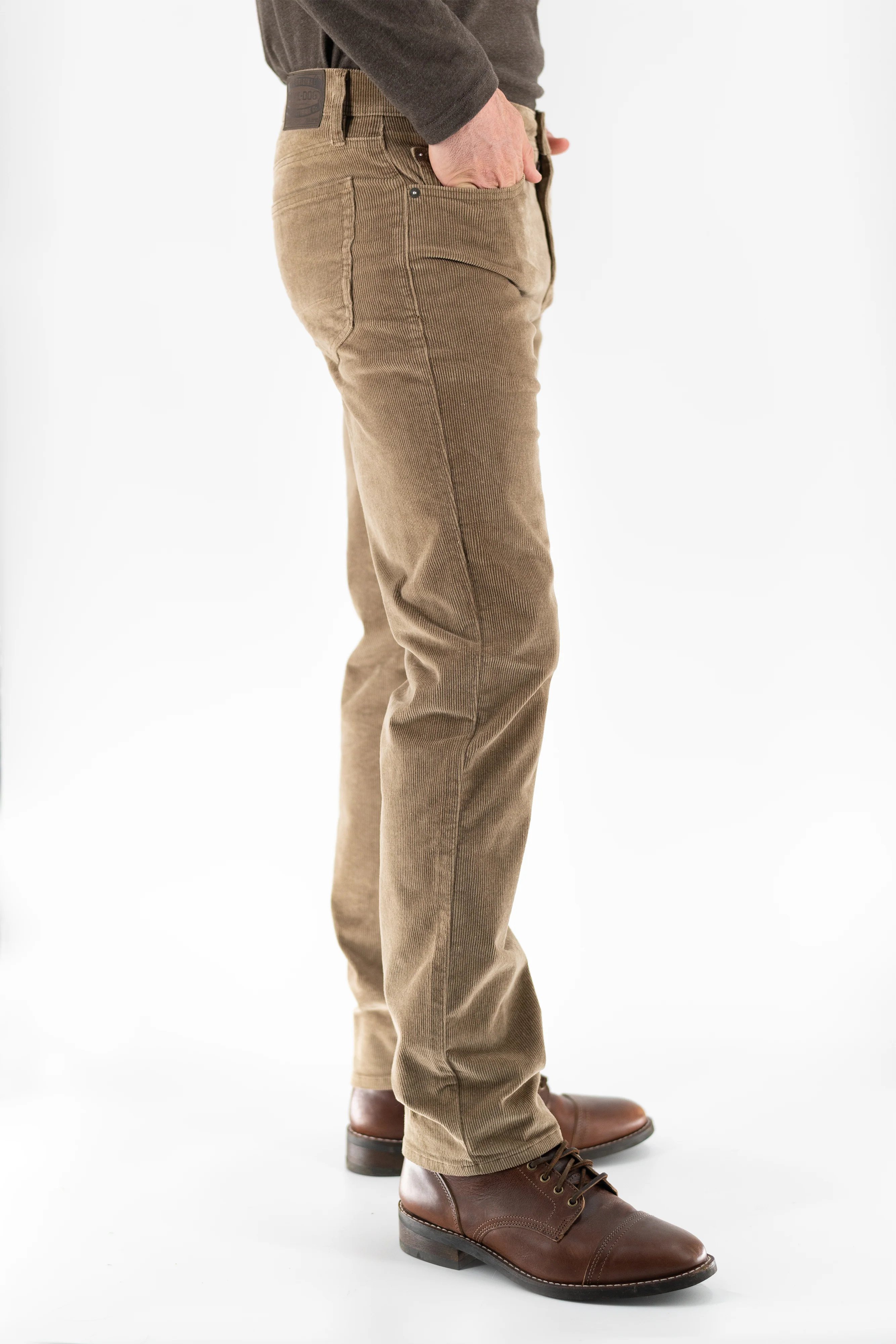 Stretch Corduroy Pant - Khaki - Image 4