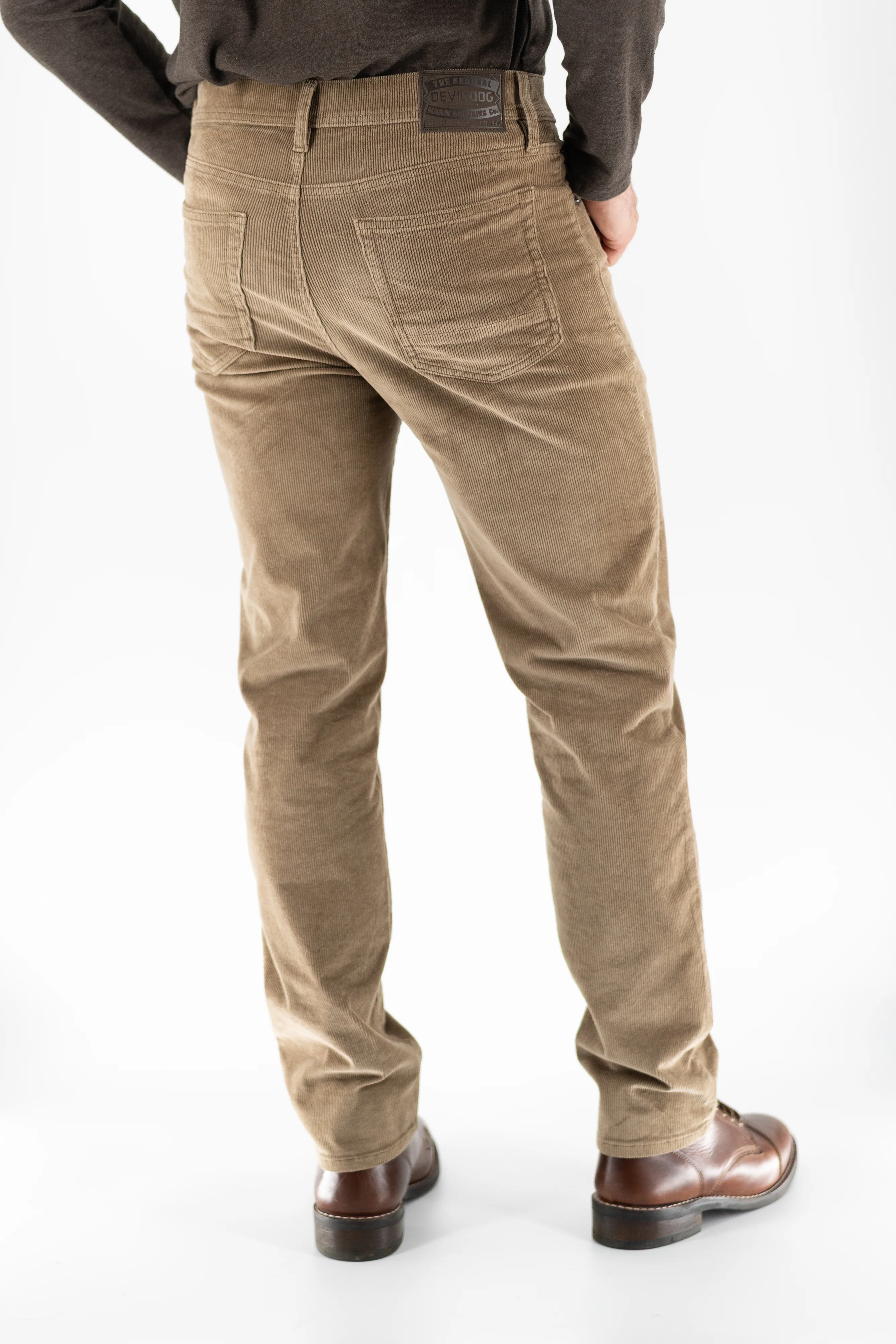 Stretch Corduroy Pant - Khaki - Image 5