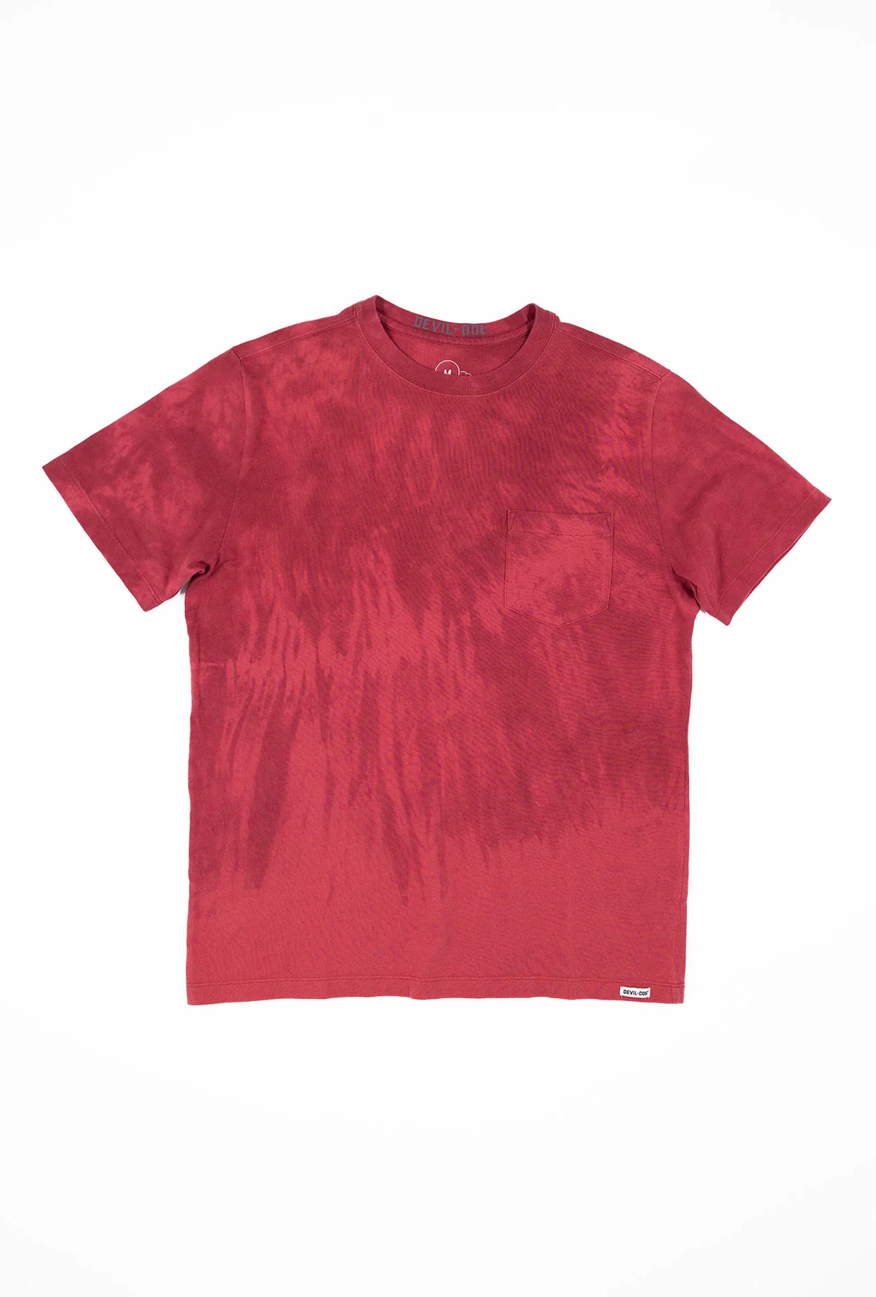 Tie Dye Pocket Tee - Sangria - Image 6