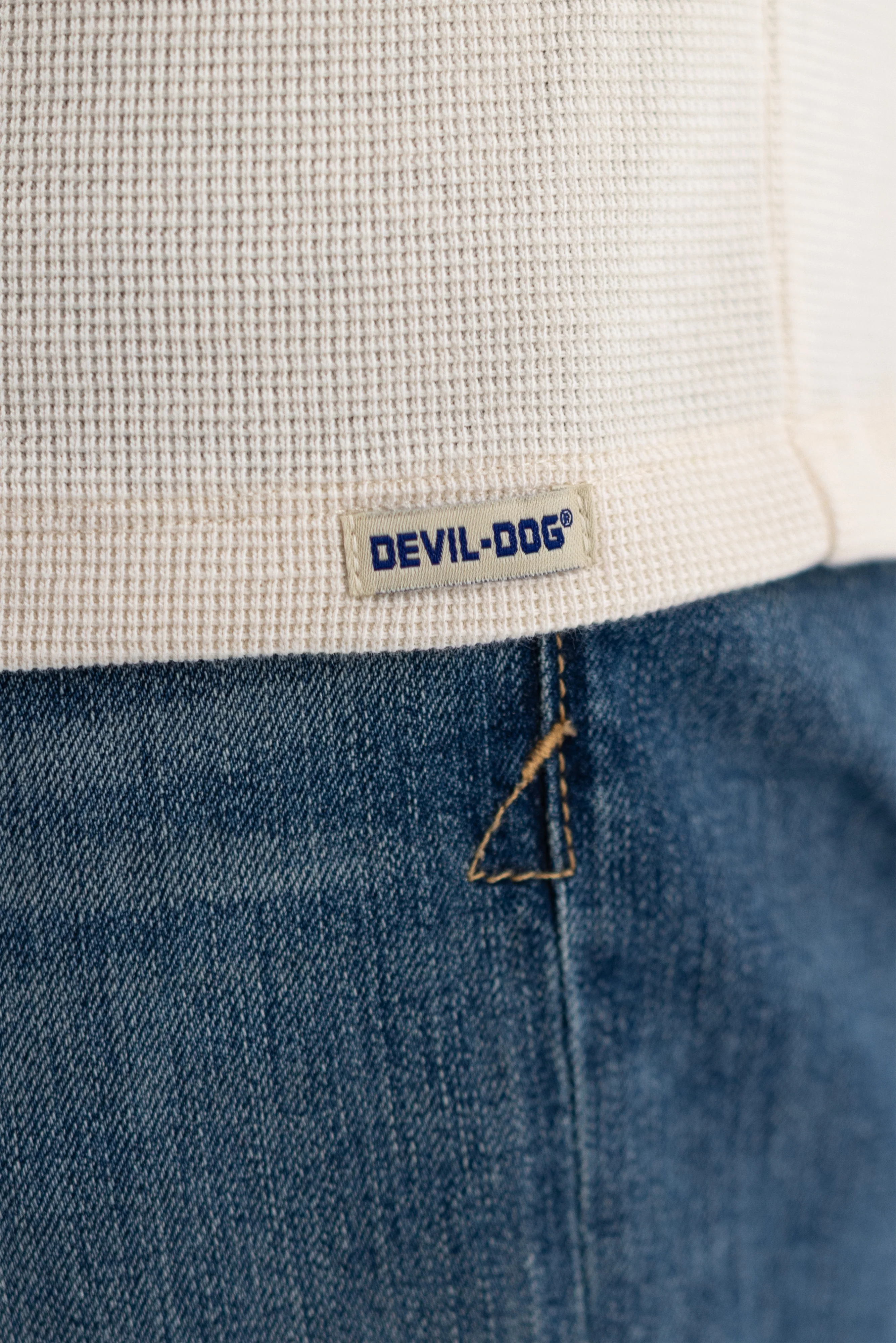 Waffle Henley - Oat - Image 5