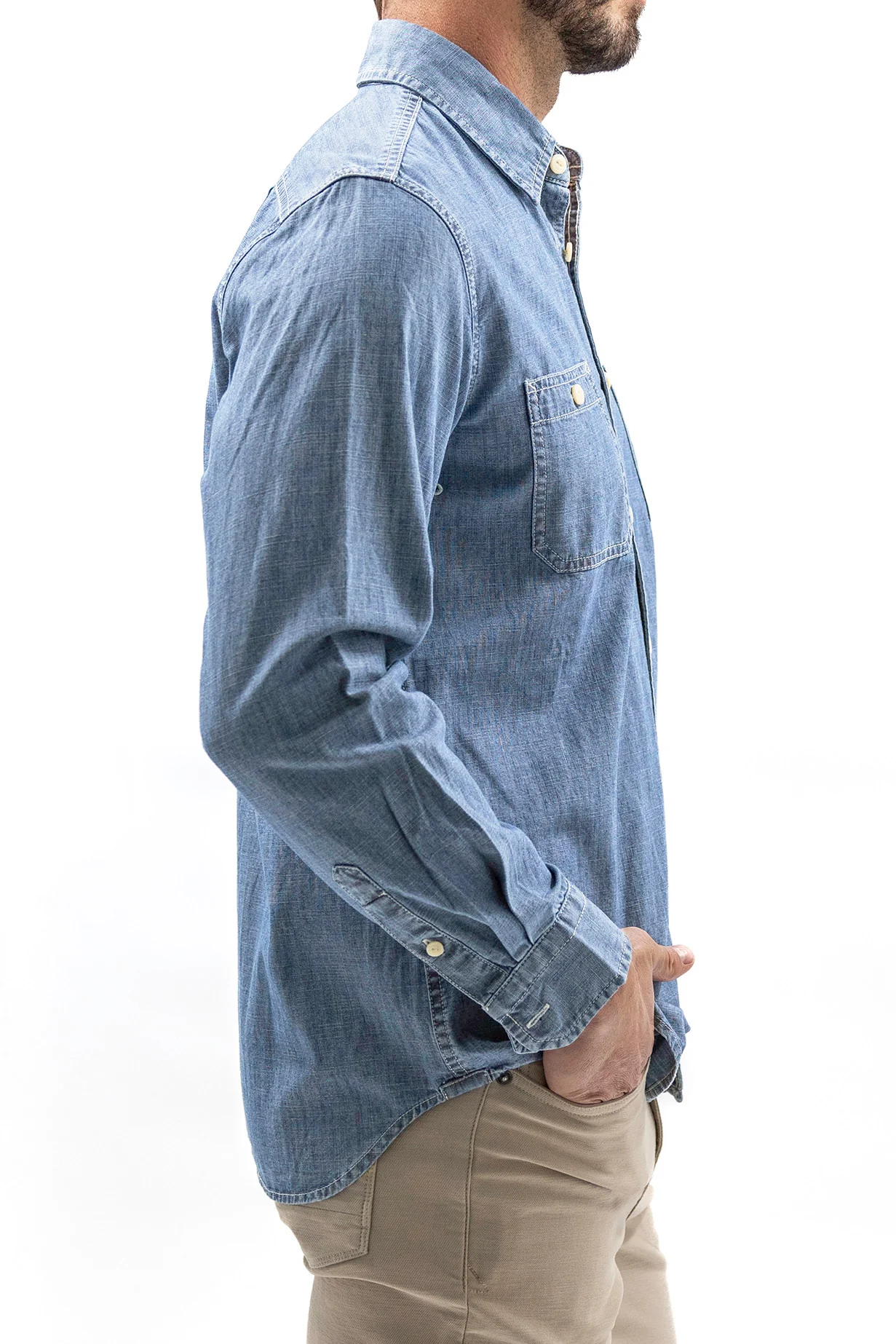 Military Chambray Shirt - Tyron - Image 3